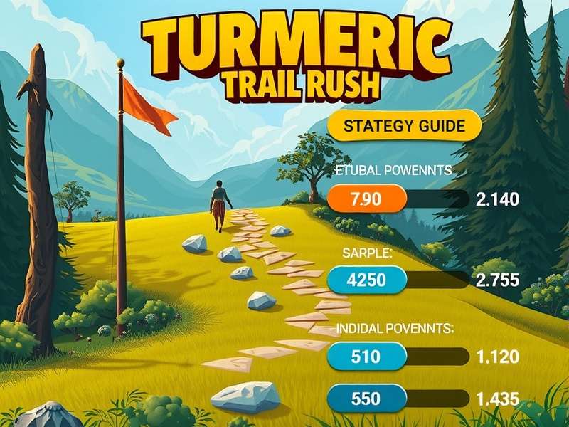Turmeric Trail Rush strategy guide infographic